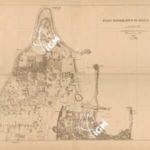 PIANO TOPOGRAFICO DI RODI E DINTORNI - FOGLIO NORD