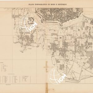 PIANO TOPOGRAFICO DI RODI E DINTORNI - FOGLIO SUD