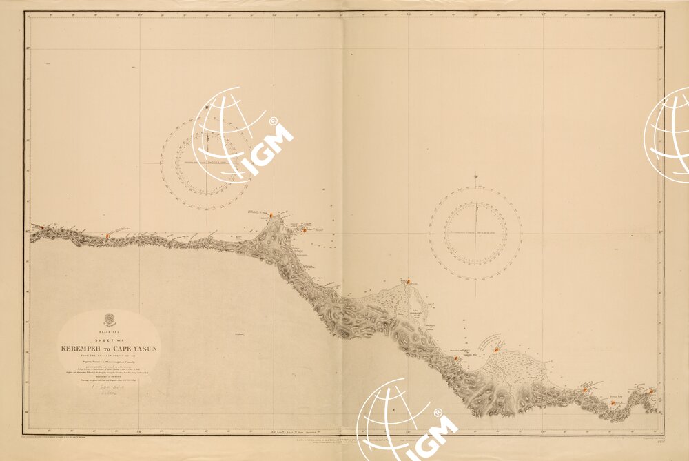 AMMIRAGLIATO INGLESE - BLACK SEA - SHEET VIII - KEREMPEH TO CAPE YASUN