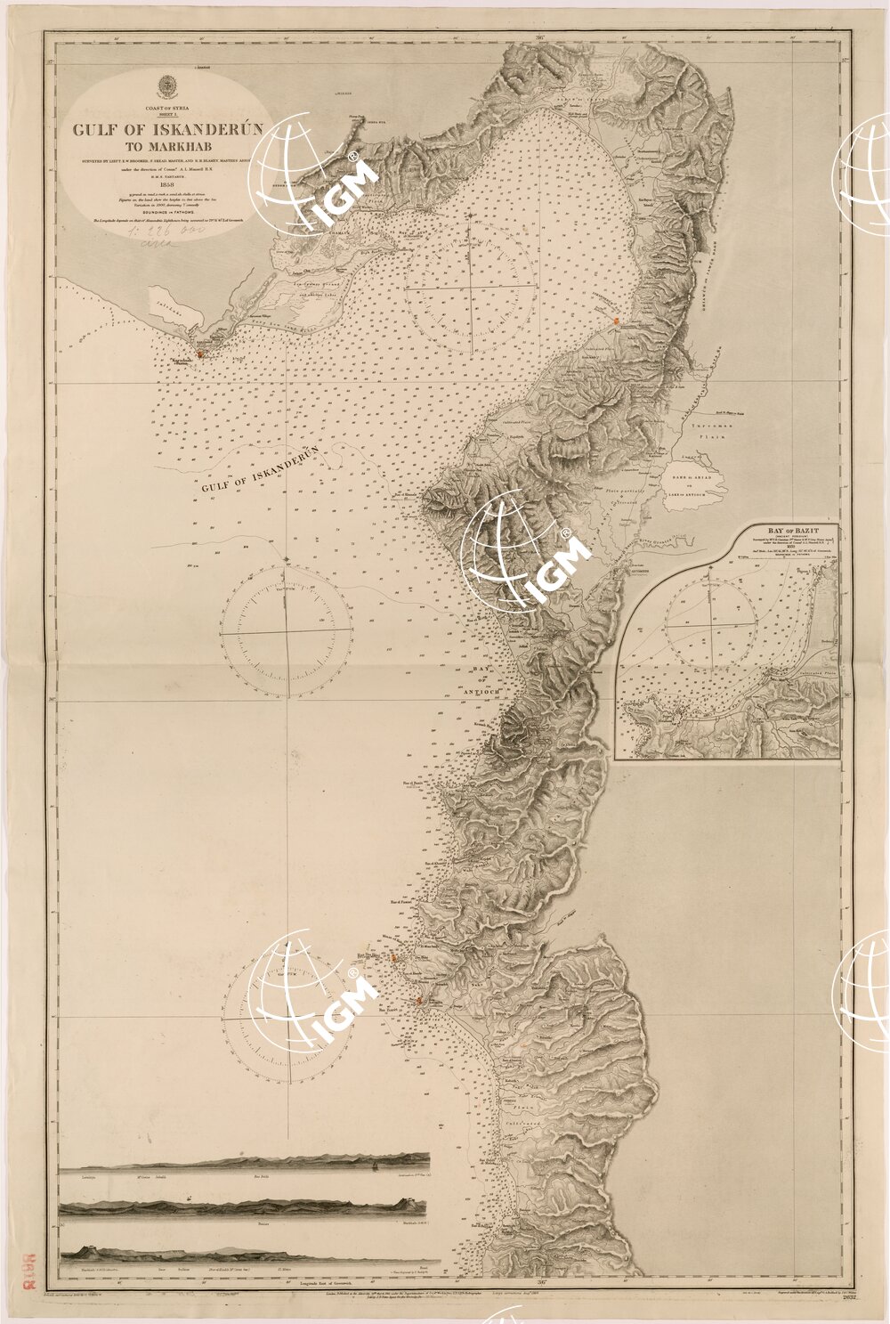 AMMIRAGLIATO INGLESE - GULF OF ISKANDERUN TO MARKHAB