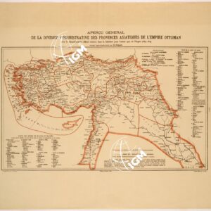 NOUVELLE CARTE GENERALE DES PROVINCES ASIATIQUES DE L'EMPIRE OTTOMAN - QUADRO D' UNIONE