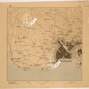 CARTA DEL BOSFORO COSTANTINOPOLI E CIATALGIA - FOGLIO V