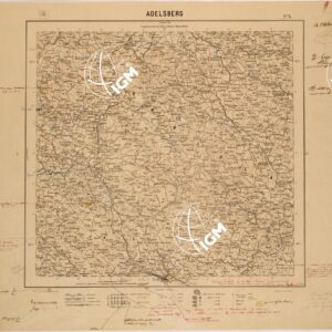 CARTA DEL REGNO D'ITALIA AL 200.000 - FOGLIO X - ADELSBERG