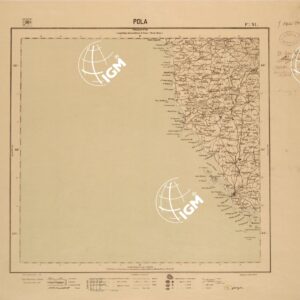 CARTA DEL REGNO D'ITALIA AL 200.000 - FOGLIO XI - POLA