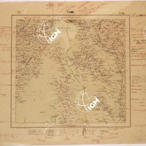 CARTA DEL REGNO D'ITALIA AL 200.000 - FOGLIO XII - FIUME