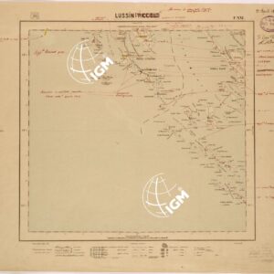 CARTA DEL REGNO D'ITALIA AL 200.000 - FOGLIO XXI - LUSSINPICCOLO
