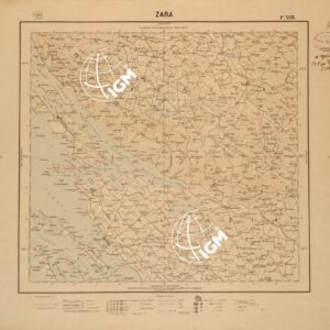 CARTA DEL REGNO D'ITALIA AL 200.000 - FOGLIO XXII - ZARA