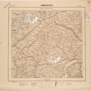 CARTA DEL REGNO D'ITALIA AL 200.000 - FOGLIO 01 - DOMODOSSOLA