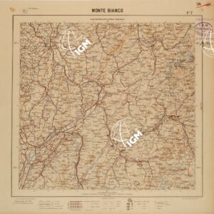 CARTA DEL REGNO D'ITALIA AL 200.000 - FOGLIO 07 - MONTE BIANCO