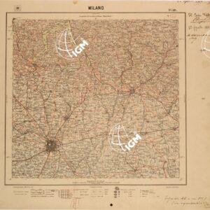 CARTA DEL REGNO D'ITALIA AL 200.000 - FOGLIO 10 - MILANO