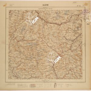 CARTA DEL REGNO D'ITALIA AL 200.000 - FOGLIO 15 - ULZIO