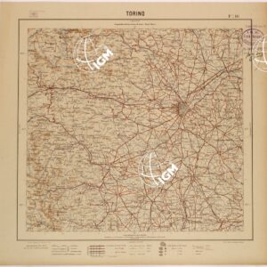 CARTA DEL REGNO D'ITALIA AL 200.000 - FOGLIO 16 - TORINO