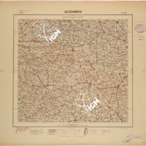 CARTA DEL REGNO D'ITALIA AL 200.000 - FOGLIO 17 - ALESSANDRIA