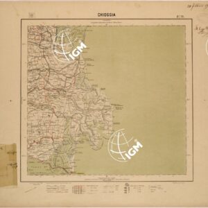 CARTA DEL REGNO D'ITALIA AL 200.000 - FOGLIO 21 - CHIOGGIA