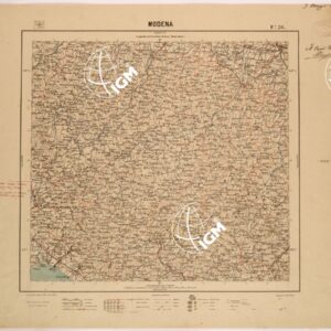 CARTA DEL REGNO D'ITALIA AL 200.000 - FOGLIO 26 - MODENA
