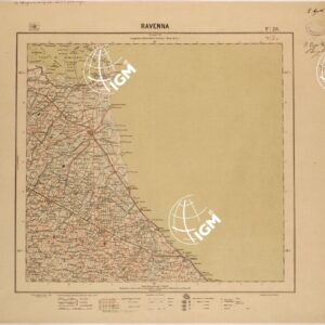 CARTA DEL REGNO D'ITALIA AL 200.000 - FOGLIO 28 - RAVENNA