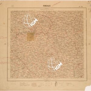 CARTA DEL REGNO D'ITALIA AL 200.000 - FOGLIO 31 - FIRENZE