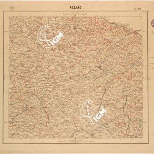 CARTA DEL REGNO D'ITALIA AL 200.000 - FOGLIO 32 - PESARO