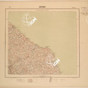 CARTA DEL REGNO D'ITALIA AL 200.000 - FOGLIO 33 - ANCONA