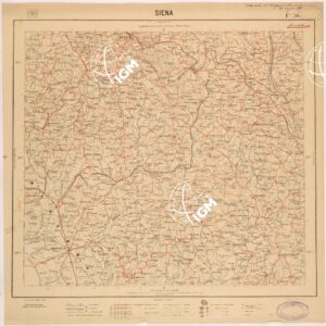 CARTA DEL REGNO D'ITALIA AL 200.000 - FOGLIO 36 - SIENA