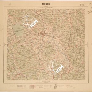 CARTA DEL REGNO D'ITALIA AL 200.000 - FOGLIO 37 - PERUGIA