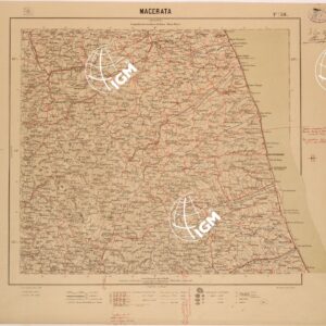 CARTA DEL REGNO D'ITALIA AL 200.000 - FOGLIO 38 - MACERATA