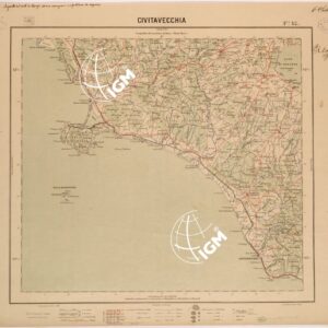 CARTA DEL REGNO D'ITALIA AL 200.000 - FOGLIO 42 - CIVITAVECCHIA