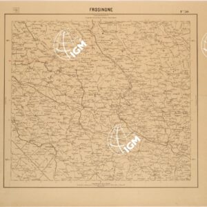CARTA DEL REGNO D'ITALIA AL 200.000 - FOGLIO 50 - FROSINONE