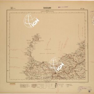 CARTA DEL REGNO D'ITALIA AL 200.000 - FOGLIO 54 - SASSARI