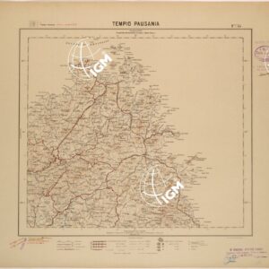 CARTA DEL REGNO D'ITALIA AL 200.000 - FOGLIO 55 - TEMPIO PAUSANIA