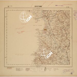 CARTA DEL REGNO D'ITALIA AL 200.000 - FOGLIO 68 - ORISTANO