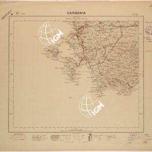CARTA DEL REGNO D'ITALIA AL 200.000 - FOGLIO 74 - CARBONIA