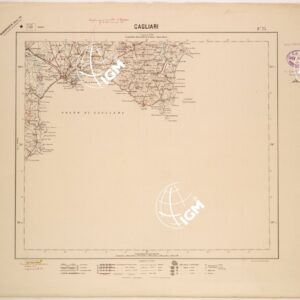 CARTA DEL REGNO D'ITALIA AL 200.000 - FOGLIO 75 - CAGLIARI