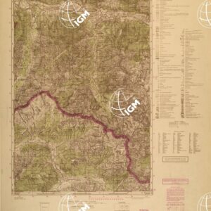 JUGOSLAVIA AL 25.000 - EDIZIONE TEDESCA - TOLMIN 9-2-B.
