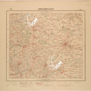 CARTA D'ITALIA - FOGLIO 163 - SAN BARTOLOMEO IN GALDO