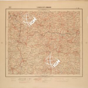 CARTA D'ITALIA - FOGLIO 186 - S. ANGELO DEI LOMBARDI