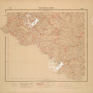 CARTA D'ITALIA - FOGLIO 209 - VALLO DELLA LUCANIA