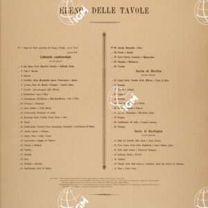 ALBUM DEI PORTI MARITTIMI DEL REGNO D'ITALIA - ELENCO DELLE TAVOLE