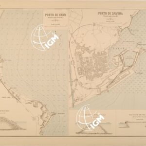 ALBUM DEI PORTI MARITTIMI DEL REGNO D'ITALIA - TAVOLA 03 - PORTI DI VADO - SAVONA