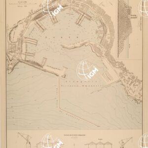 ALBUM DEI PORTI MARITTIMI DEL REGNO D'ITALIA - TAVOLA 04 - PORTO DI GENOVA