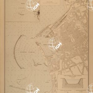 ALBUM DEI PORTI MARITTIMI DEL REGNO D'ITALIA - TAVOLA 07 - ANCORAGGIO DELLA MELORIA - PORTO DI LIVORNO