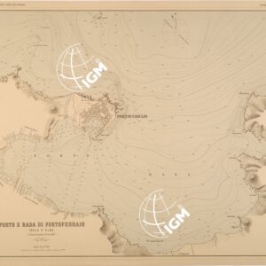 ALBUM DEI PORTI MARITTIMI DEL REGNO D'ITALIA - TAVOLA 08 - PORTO E RADA DI PORTOFERRAIO