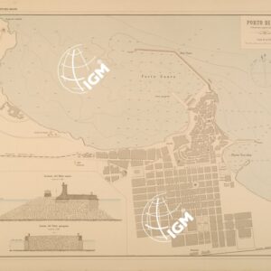 ALBUM DEI PORTI MARITTIMI DEL REGNO D'ITALIA - TAVOLA 22 - PORTO DI BARI