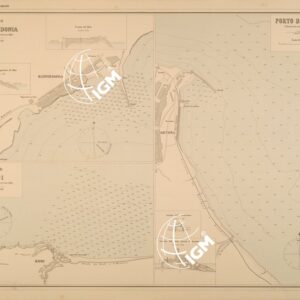 ALBUM DEI PORTI MARITTIMI DEL REGNO D'ITALIA - TAVOLA 24 - PORTI DI MANFREDONIA - RODI - ORTONA
