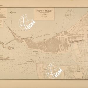 ALBUM DEI PORTI MARITTIMI DEL REGNO D'ITALIA - TAVOLA 38 - PORTO DI TRAPANI