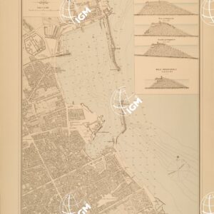 ALBUM DEI PORTI MARITTIMI DEL REGNO D'ITALIA - TAVOLA 40 - PORTO DI PALERMO