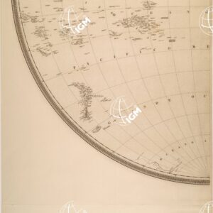 MAPPAMONDO DELL'ING. RAFFAELE MANCINI - EMISFERO OCCIDENTALE - TAVOLA SUD OVEST