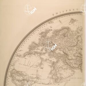MAPPAMONDO DELL'ING. RAFFAELE MANCINI - EMISFERO ORIENTALE - TAVOLA NORD OVEST