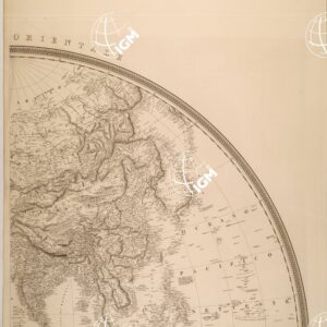 MAPPAMONDO DELL'ING. RAFFAELE MANCINI - EMISFERO ORIENTALE - TAVOLA NORD EST