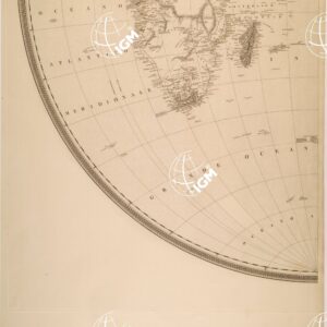 MAPPAMONDO DELL'ING. RAFFAELE MANCINI - EMISFERO ORIENTALE - TAVOLA SUD OVEST